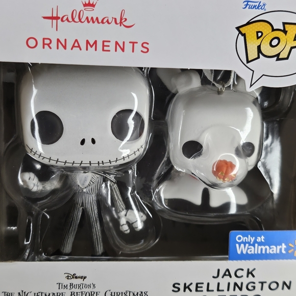 New Hallmark Funko Pop Jack Skellington Zero 2 Pack Ornaments Nightmare Before - Picture 3 of 8